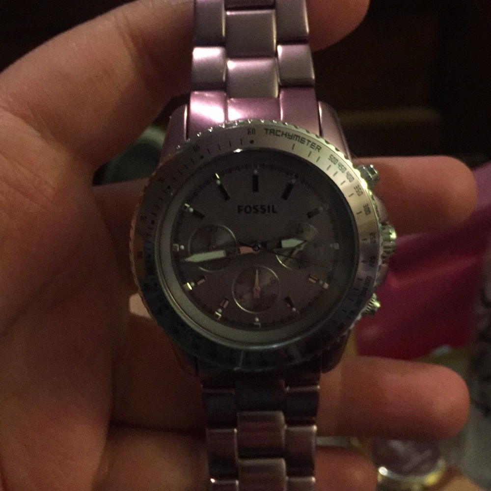 Purple Fossil Watch